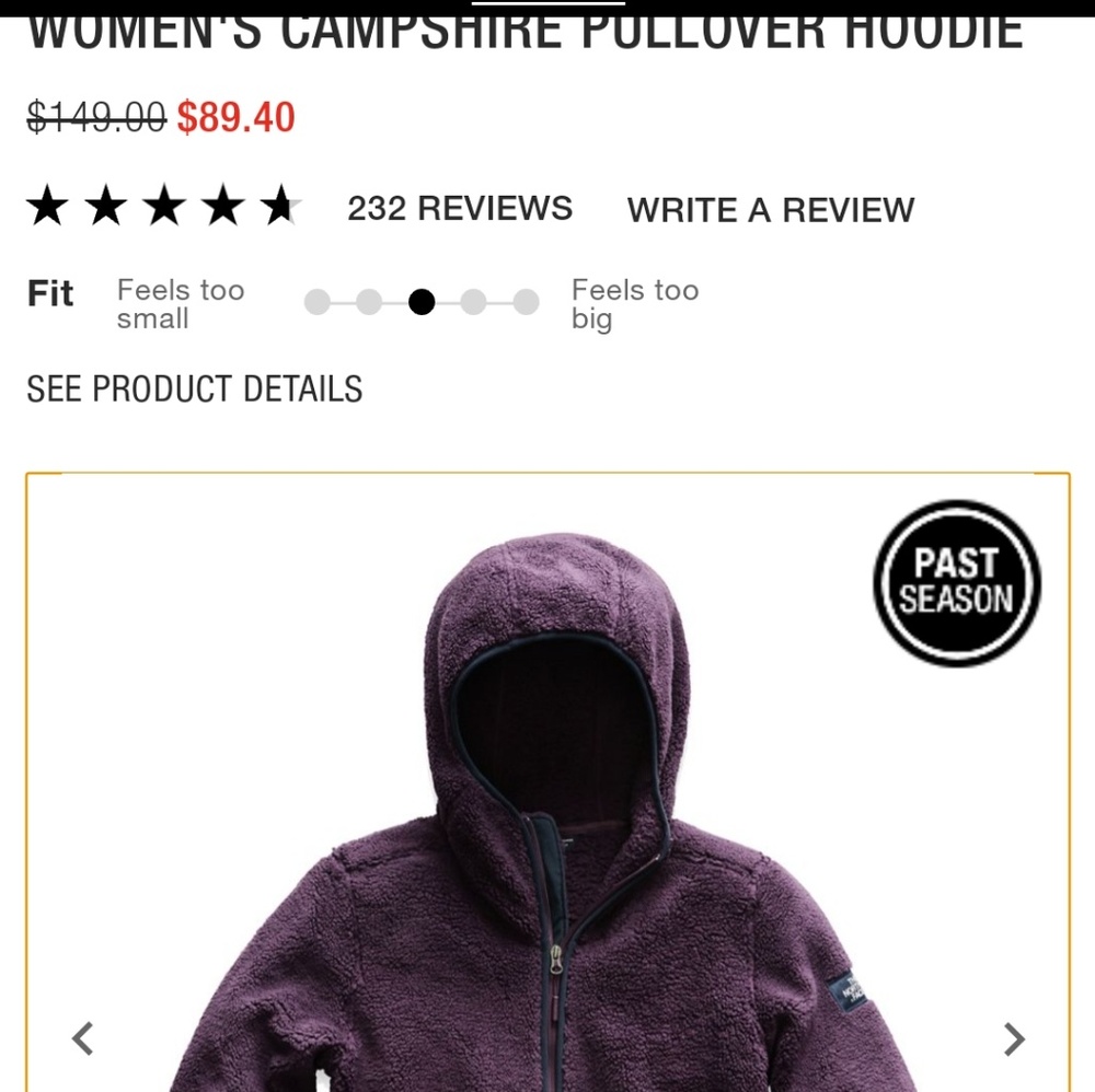 Woman's North face fuzzy jacket